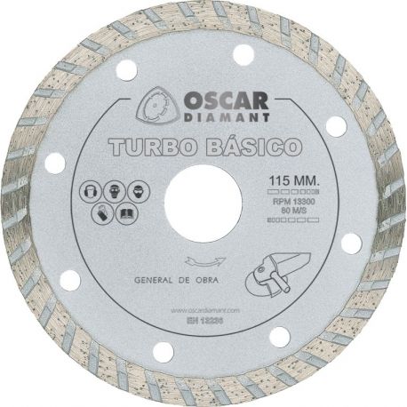 DISCO CORTE TURBO 115 MM BASICO OSCAR DIAMANT