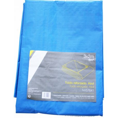 TOLDO MULTIUSOS REFORZADO 08X10MT AZUL NIVEL