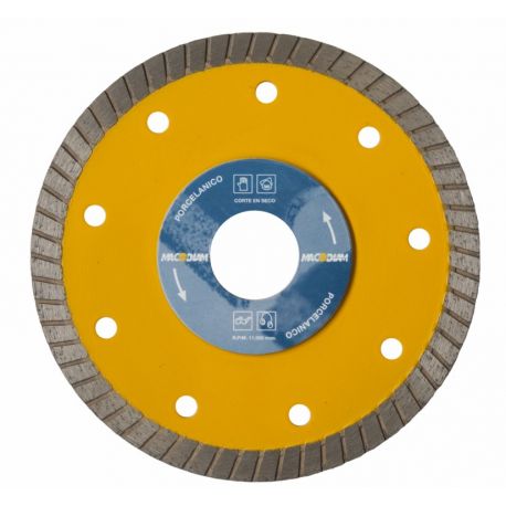 DISCO CORTE PORCELANICO 115x1,2x8MM TURBO MACODIAM