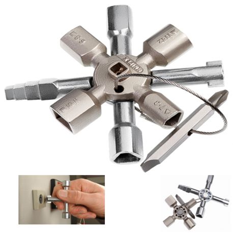 LLAVE FONTANERO CABINA CONTROL 10 CARAS KNIPEX