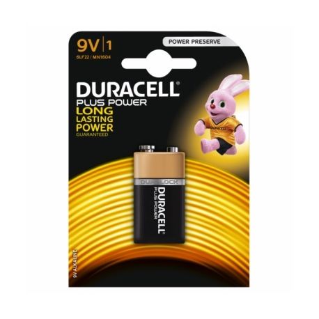 PILA ALCALINA 6LR61 9V POWER PLUS DURACELL 1 PZ