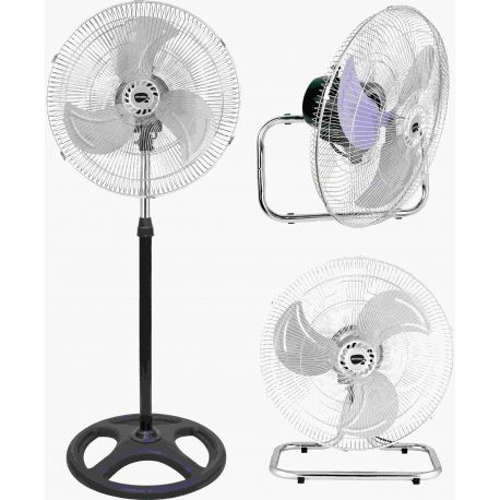 VENTILADOR PIE/SUELO/PARED 45CM OSCILANTE 90W-3V VIVAHOGAR
