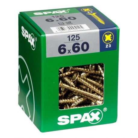 TORNILLO R/MAD. 06X070MM BICROMATADO SPAX 100 PZ