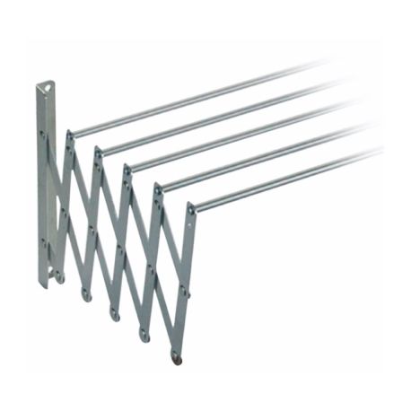 TENDEDERO PARED 160X77X37CM EXT ALU ACORDEON VIVAHOGAR