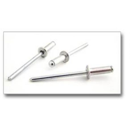 REMACHE FIJO ESTAND. 4,8X10MM ALU ALUM BRALO 500 PZ