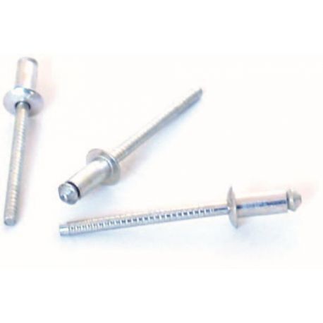 REMACHE FIJO FLOR 4,8X16MM C/ANCH ALU ALUM BRALO 250 PZ