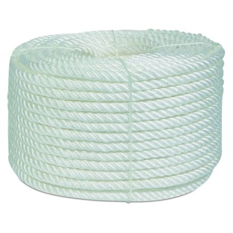 CUERDA TRENZADA 20MM PP BL 4 CABOS HYC 100 MT