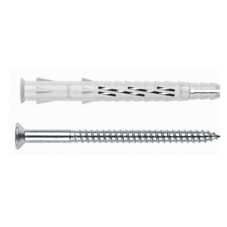 TACO CLAVABLE TORNILLO C/AVELL. 08x060MM NYL INDEX 100 PZ