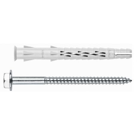 TACO CLAVABLE TORNILLO C/HEX. 08x100MM NYL T-NUX INDEX 50 PZ