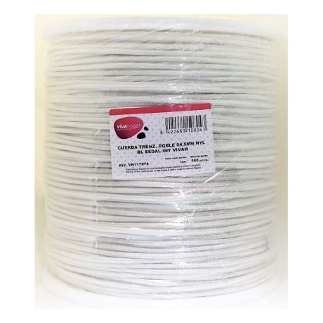CUERDA TRENZADA NYLON DOBLE 04,5MM VIVAHOGAR