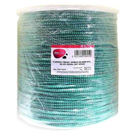 CUERDA TRENZADA NYLON DOBLE 04,5MM VIVAHOGAR