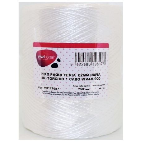 HILO PAQUETERIA 02MM 750GR RAFIA VIVAHOGAR