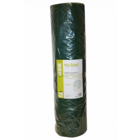 MALLA PROTECCION L.M. 1X25MT VERDE NATUUR