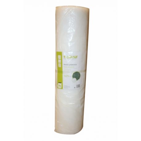 MALLA PROTECCION L.M. 1X25MT BLANCO NATUUR