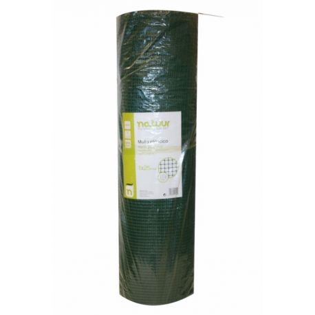 MALLA PROTECCION L.M. 1X25MT VERDE NATUUR