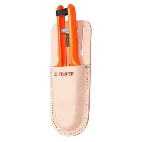 FUNDA TIJERAS PODA PIEL P/CINTURON 240mm 9,5" TRUPER