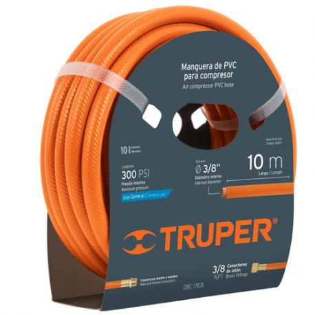 MANGUERA PVC BAJA PRESI"N 3/8" 10MTS TRUPER