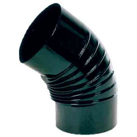 CODO 45º VITRIFICADO NEGRO D180MM