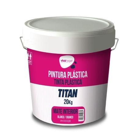 PINTURA PLAST MATE 20 KG BL INT. VIVAHOGAR