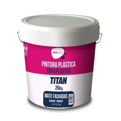 PINTURA PLAST MATE EXT. FACH. BL VIVAHOGAR 20 KG