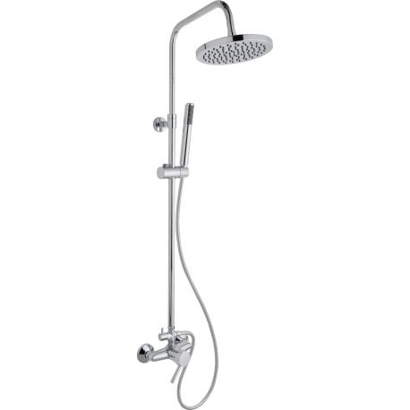 GRIFO DUCHA 130X90CM FLEXO BARRA+D/R EXTENSIBLE INOX PT