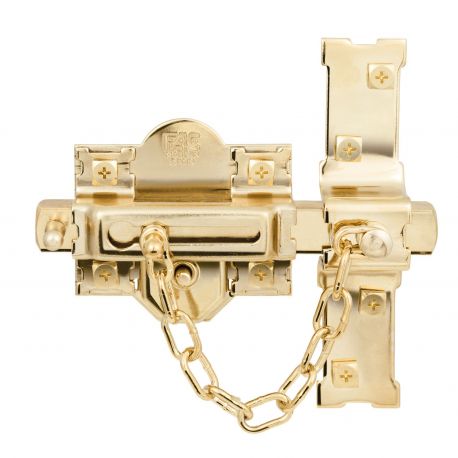 CERROJO SOBR. 307-R 80MM BOMB. 50MM DCHA DORADO FAC 01158