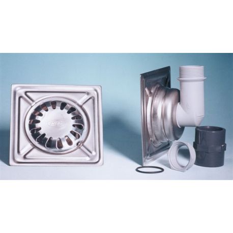 SUMIDERO EVAC.AGUA CAMP 150X150MM ACERO INOX E Y G